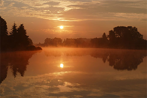 Sonnenaufgang in Burg