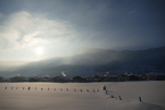 Winterimpressionen aus dem Zug heraus, Tirol