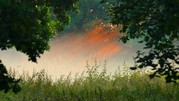 Erste Sonnenstrahlen am Morgen