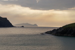 Die Halbinsel Dingle, Irland im Sonnenuntergangslicht