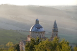 Italien, Toskana, Montepulciano von oben