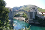 Berühmte alte Brücke "Stari Most" in Mostar, Bosnien Herzegowina