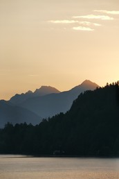 Bled in Nord Slowenien am Morgen