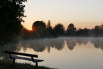 Auch in Tschechien gibt es schöne Sonnenaufgänge zu bewundern, hier in Pavov