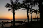 Sonnenauf- und -untergänge am Strand von Ägypten