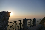 Zum Sonnenaufgang bin ich hier oben ganz allein, der einzige Touri morgens um 7.00 Uhr...