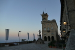 Heute Morgen schaue ich mir die Sehenswürdigkeiten hier oben ganz allein und in Ruhe an. San Marino, Monte Titano.