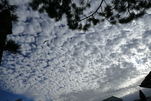 Verrückte Wolkenformation